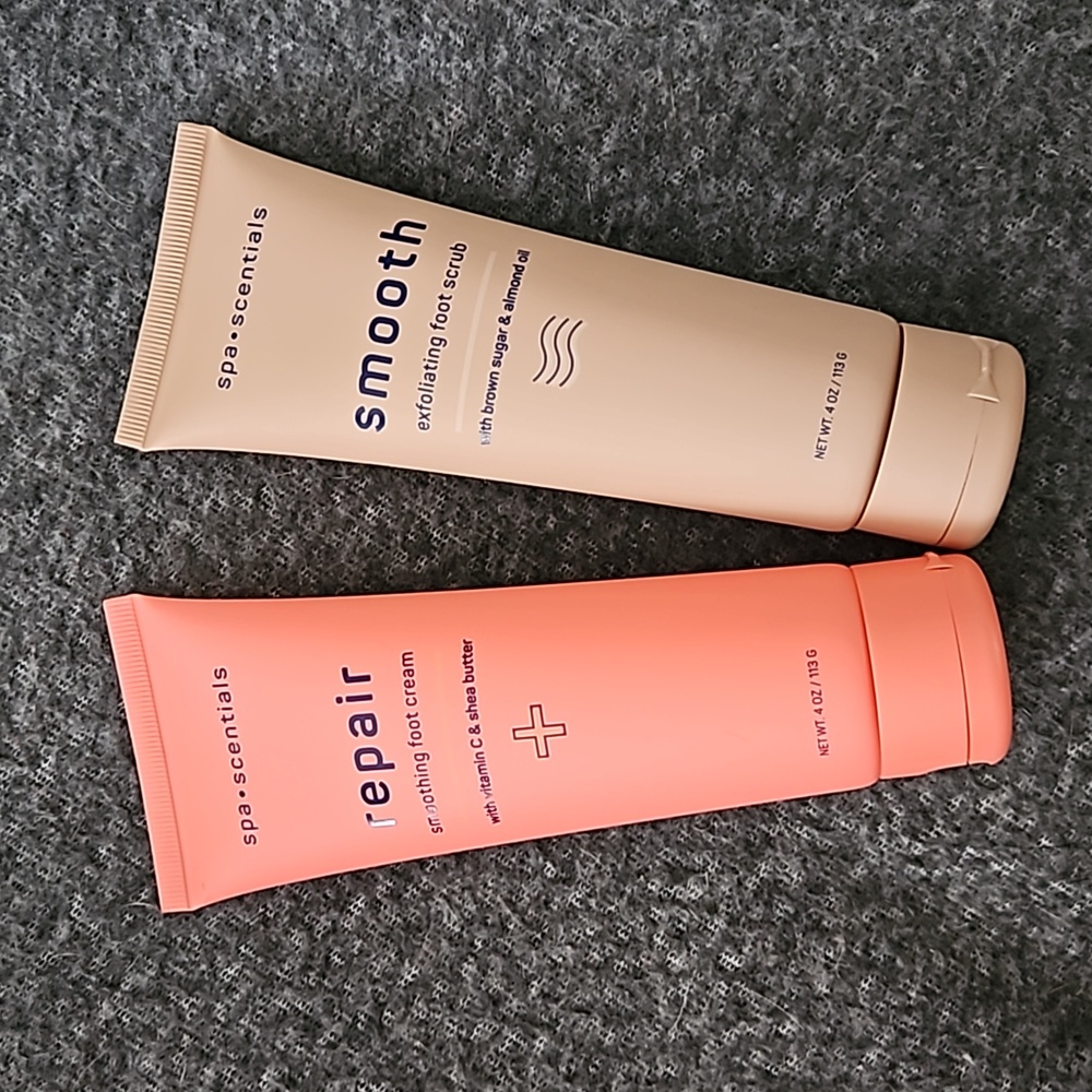 SPA SCENTIALS REPAIR AND SMOOTH FOOR CREAM AND SCRUB